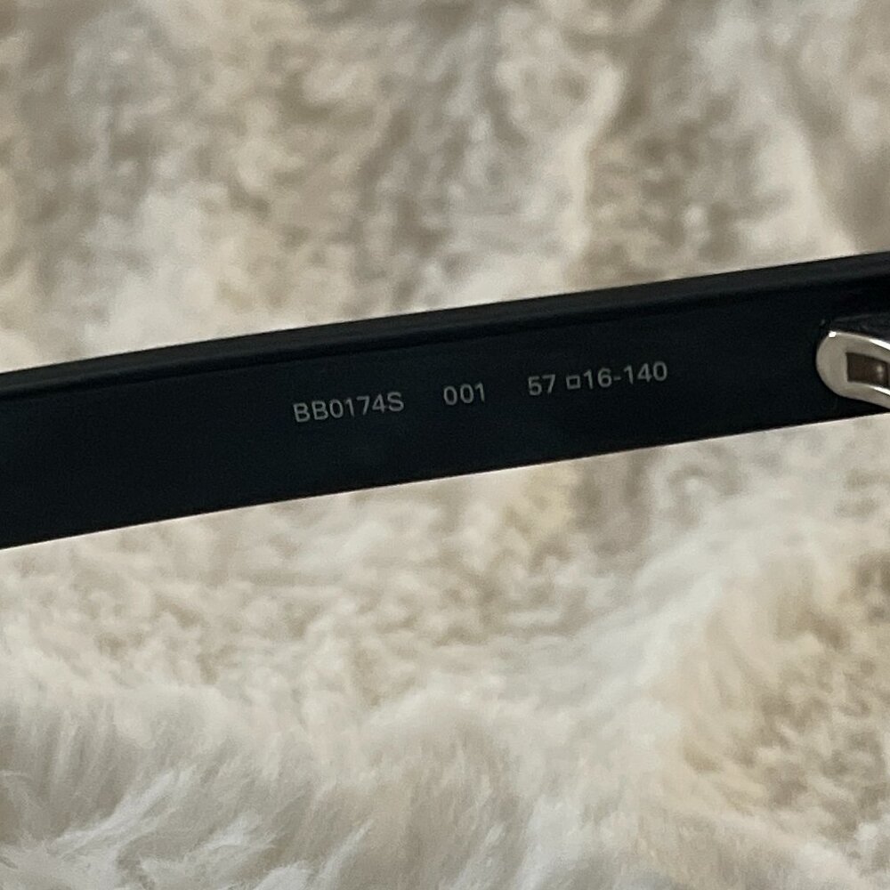 Balenciaga Black/Grey Butterfly Women's Sunglasses BB0174S 001 - Picture 14 of 14